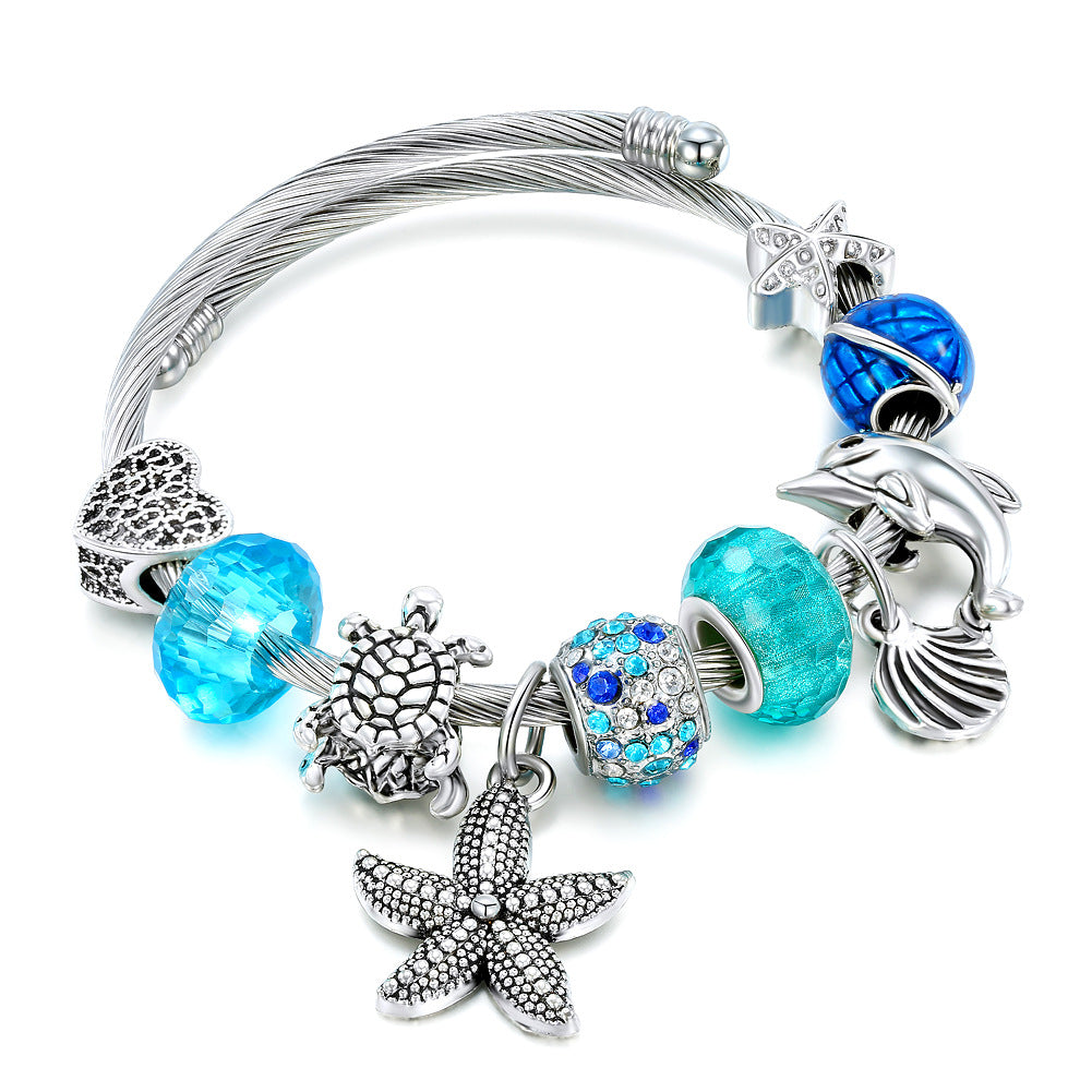 Wholesale Starfish Turtle Titanium Steel Bracelets